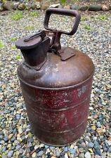Justrite Safety Steel Gas Can – Vintage 1970's (or Earlier) - Petroliana picture