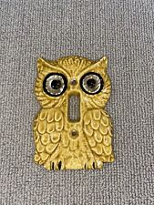 Vintage Enesco Owl Switchplates IMPERFECTION See Photos picture