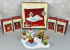 2002 Hallmark Christmas Ornaments Hollyday Hill Complete Set With Boxes picture