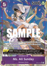 One Piece Kingdoms of Intrigue Ms. All Sunday Alt Art OP04-064 Near Mint English picture