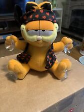 Vintage Garfield Cat Plush Heart Headband & Vest With Suction Cups 8” picture