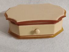 Vintage Celluloid Bakelite Jewelry Box with Drawer picture