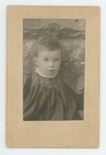 Antique ID'd CDV Circa 1900s Adorable Little Boy Named Kenneth Matthews picture