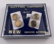 Vintage Swank Button Toppers In Original Box Hinged picture