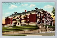 Atchison KS-Kansas, Atchison High School, Antique, Vintage Souvenir Postcard picture
