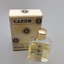 Vintage Caron Muguet Du Bonheur Eau De Cologne Miniature, Mini Perfume Bottle picture