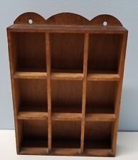 Vintage Fred Roberts 9 Section Wood Spice Rack Rustic Country Kitchen JAPAN picture