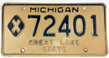 Vintage 1966 Michigan Historic Vehicle License Plate Garage Collector Decor picture