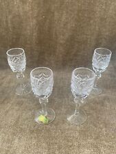 Set of 4 Waterford POWERSCOURT Crystal Cut Cordial Glasses Liqueur Glass 4 5/8