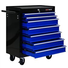 Lockable Rolling Tool Cart Tool Box Chest Storage Toolbox Cabinet Wheel 7 Drawer picture