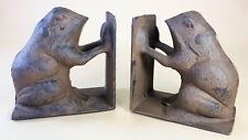 Cast Iron FROG Bookends Book Ends shelf holders library vintage antique style picture