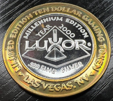 2000 Luxor Las Vegas $10 Casino Token .999 Fine Silver Strike Coin Cleopatra picture