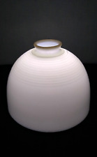 Antique Carr-Lowrey Glass Co. Balt. Md. Milk Glass Behive Lamp Shade 2 1/4