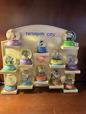 Willabee & Ward Gary Patterson Cats 12 Holiday Snow Globe Display Missing One picture