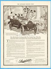 1914 Studebaker Detroit MI Antique Touring Car Wife Daughter Drive Vintage Ad picture