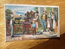 Trade Card Arrival Wheeler & Wilson Sewing Machine - Lewiston, ME. P9 picture
