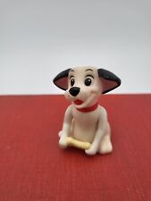 Vintage Disney 101 Dalmations Sitting Dog with Bone Plastic Figure McDonalds Toy picture