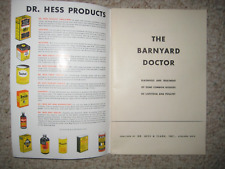 The Barnyard Doctor Dr. Hess (Vet.) Treatment Common Diseases Livestock Poultry picture