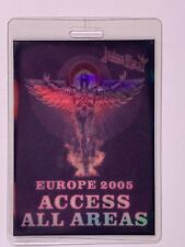 Judas Priest Pass Ticket Original Used Laminate Reunited European Tour 2005 picture