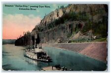 1913 Steamer Dallas City Passing Cape Horn Oregon OR Posted Vintage Postcard picture