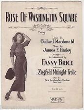 Rose of Washington Square Fanny Brice Ziegfeld Follies Frolic 1920 Sheet Music picture