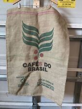 Lot Of 2 USED Jute Coffee Bags 28” X 38.5” picture