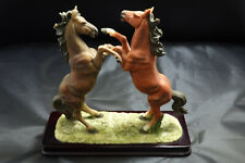 Vintage Rubg's Collection Rearing Horses Horse Rare Figurine  picture