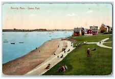 c1910 Queen Park Beach Picnic Beverly Massachusetts MA Vintage Antique Postcard picture