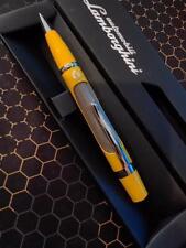 OFFICIAL RARE “Lamborghini” Yellow Logo Pen Black ink & original Box From Japan picture
