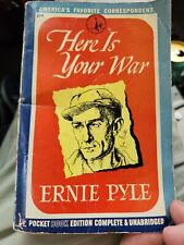 Here is Your War, by Ernie Pyle, Pocket Book, 1944, WWII picture