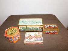 VINTAGE  E OTTO SCHMIDT W GERMANY NUREMBERG BISCUIT RAILROAD CANDY TIN picture