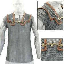 Lorica Hamata Roman Knight Medieval 16g Steel Chainmail Armor Extra Large picture