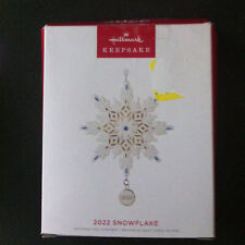 Hallmark Keepsake Christmas Ornament 2022 Snowflake Annual Porcelain picture