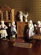 german dresden porcelain antique figurine quill holder dollhouse doll woman picture