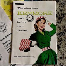 Vintage 1957 SEARS Clothes Dryer Catalog Manual  Mid Century Fashionable Woman picture