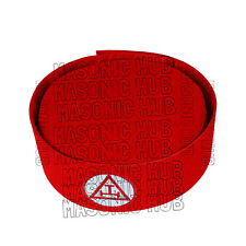 Handmade Velvet Crown – Royal Arch Master Crown –Masonic Regalia Hat –Red Velvet picture
