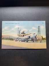 Postcard  Atlanta Ga. Candler Field Airport Five Trunk Airlines Vtg Unposted picture