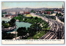 c1905 The Four Tracks of the New York Central Little Falls NY Postcard picture