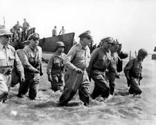 Gen. Douglas MacArthur wades ashore Leyte, Philippine Islands 8x10 WW2 Photo 237 picture