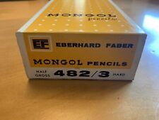 Full Box 6 Dozen Vintage Eberhard Faber Mongol 482 #3 Pencils picture