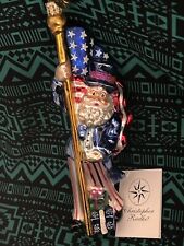 Radko AMERICAN TRUE & THROUGH Ornament Patriotic 7” Rare 02-0501-0 Uncle Sam picture