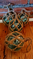 Jute Wrapped Buoy Ornaments Set of Four Appx. 3-3.5 inches in diameter picture
