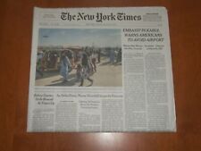 2021 AUGUST 22 NEW YORK TIMES -EMBASSY IN KABUL WARNS AMERICANS TO AVOID AIRPORT picture