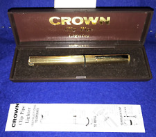 Vintage Rare Crown Clip Pipe Lighter Butane In Original Box Read Please . picture