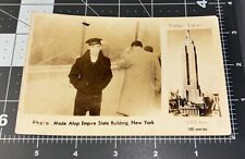 1940s Navy SAILOR Man EMPIRE STATE BUILDING Souvenir Antique RPPC PHOTO Postcard picture