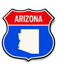State of Arizona Interstate - Shield Shape - Aluminum Sign - Made in USA picture