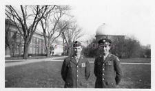 1940's MID CENTURY Found Photo MILITARY MEN bw Snapshot  211 LA 84 G picture