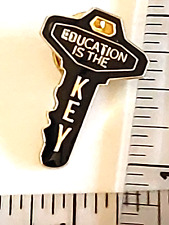 Education is The Key Lapel Pin picture