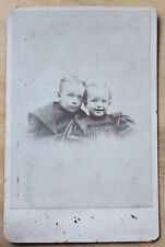 Los Angeles, CA Cabinet Card sweet siblings, brother & sister, Blanchard Studio picture