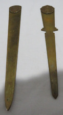 VTG BRASS LETTER OPENERS-THE WELLMAN CO & MET LIFE INS CO SET OF 2 picture